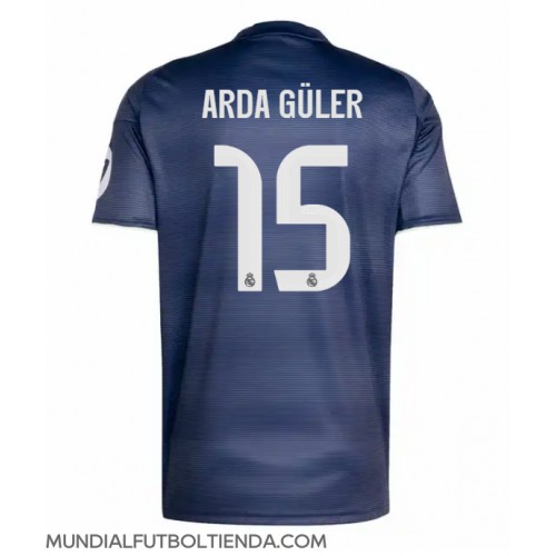 Camiseta Real Madrid Arda Guler #15 Segunda Equipación Replica 2025-26 mangas cortas
